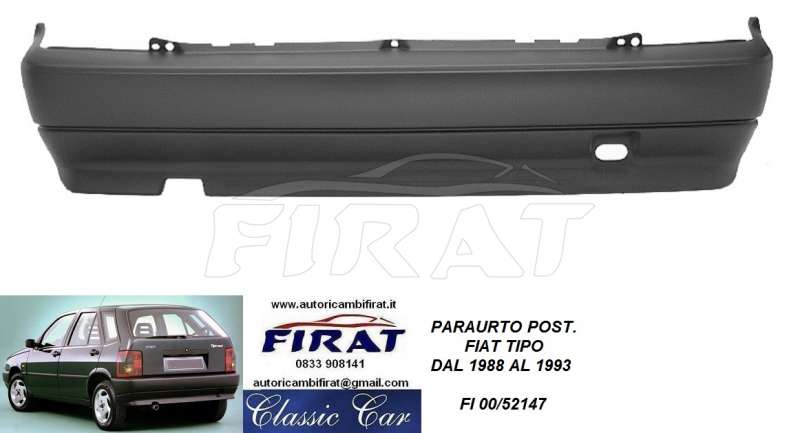 PARAURTO FIAT TIPO 88 - 95 POST.